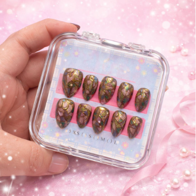 Stained Glass Luxe! ( Medium nails)