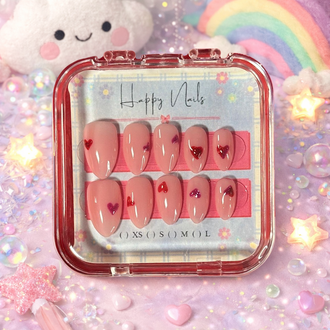 Sweet Hearts (Medium nails)