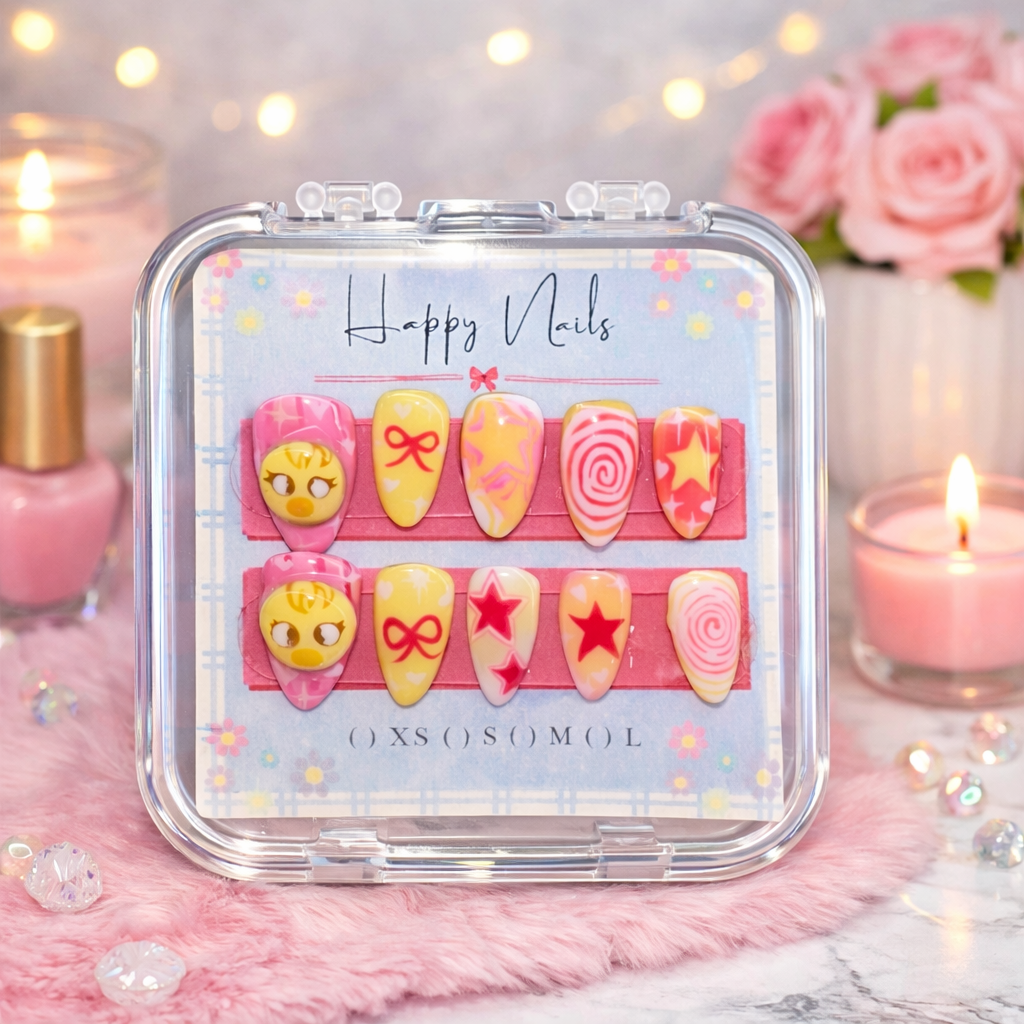 Sunshine Pop! ( Felix of SKZ inspired Luxury nails)