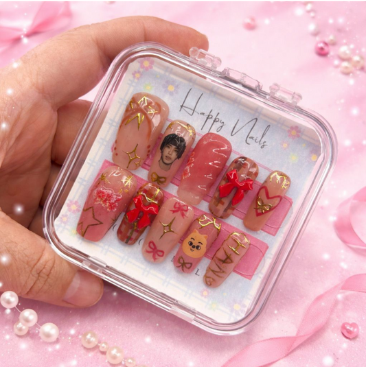 Stay Nude! (Han of SKZ Inspired nails)